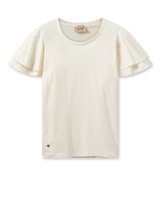 MOS MOSH Ecru Mmpirri Flounce Tee | 160990