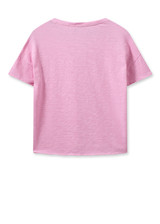 MOS MOSH Begonia Pink Glory V-Ss Tee | 152350 MOS MOSH Begonia Pink Glory V-Ss Tee | 152350