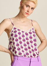 POM Flower Ecru Top | SP7712