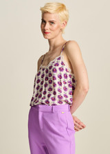 POM Flower Ecru Top | SP7712