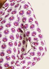 POM Mila Flower Ecru Blouse | SP7724