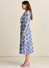 POM Georgie Flower Aqua Dress | SP7754 POM Georgie Flower Aqua Dress | SP7754