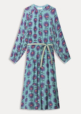 POM Georgie Flower Aqua Dress | SP7754 POM Georgie Flower Aqua Dress | SP7754