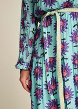 POM Georgie Flower Aqua Dress | SP7754 POM Georgie Flower Aqua Dress | SP7754