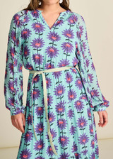 POM Georgie Flower Aqua Dress | SP7754 POM Georgie Flower Aqua Dress | SP7754