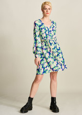 POM Lilies Blue Dress | SP7759 POM Lilies Blue Dress | SP7759