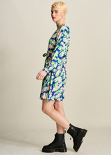 POM Lilies Blue Dress | SP7759