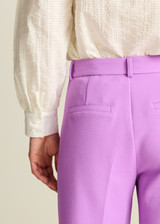 POM Pique Wide Leg Purple Pants | SP7771 POM Pique Wide Leg Purple Pants | SP7771