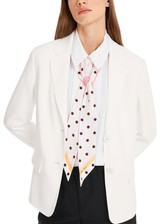 MARC CAIN COLLECTIONS Off-White Blazer With Hand-Stitching Details | YC 34.09 W56