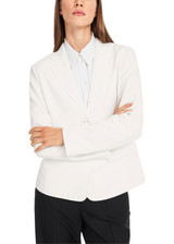 MARC CAIN COLLECTIONS Off-White Blazer With Hand-Stitching Details | YC 34.09 W56 MARC CAIN COLLECTIONS Off-White Blazer With Hand-Stitching Details | YC 34.09 W56
