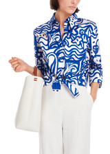 MARC CAIN COLLECTIONS Gentian Printed Blouse | YC 51.38 W69 MARC CAIN COLLECTIONS Gentian Printed Blouse | YC 51.38 W69