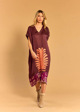 LAUREN VIDAL Ambra Coral Printed Caftan Dress | AMBRA LAUREN VIDAL Ambra Coral Printed Caftan Dress | AMBRA