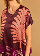 LAUREN VIDAL Cara Coral Tie-Back Top | CARA