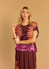 LAUREN VIDAL Cara Coral Tie-Back Top | CARA