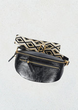 LAUREN VIDAL Denim Elda Double Zip Bag | ELDA LAUREN VIDAL Denim Elda Double Zip Bag | ELDA