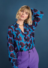 POM Blouse - Flower Pop Blue | SP7407 POM Blouse - Flower Pop Blue | SP7407