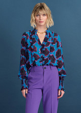 POM Blouse - Flower Pop Blue | SP7407