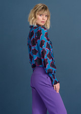 POM Blouse - Flower Pop Blue | SP7407