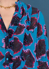 POM Blouse - Flower Pop Blue | SP7407