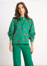 POM Blouse - Fern Green Shine | SP7412