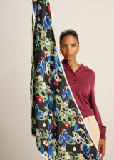 POM Shawl - Double Flower Glory Multi | SP7538 POM Shawl - Double Flower Glory Multi | SP7538
