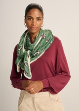 POM Shawl - Double Flower Glory Multi | SP7538 POM Shawl - Double Flower Glory Multi | SP7538