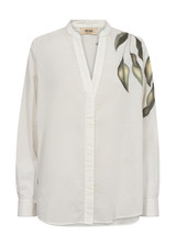 MOS MOSH Ecru Gemran Flick Blouse | 169850 MOS MOSH Ecru Gemran Flick Blouse | 169850