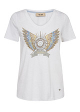 MOS MOSH White Gethi Deco Tee | 170520 MOS MOSH White Gethi Deco Tee | 170520