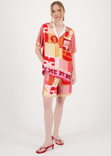 ME369 626-Lucky Me Lilian Knit Collar Shirt | 125L31288