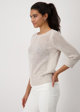 MONARI Beige Knitted Jumper With Embellishment | 409272 MONARI Beige Knitted Jumper With Embellishment | 409272