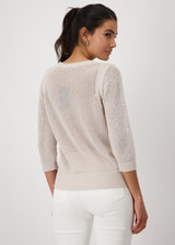 MONARI Beige Knitted Jumper With Embellishment | 409272 MONARI Beige Knitted Jumper With Embellishment | 409272