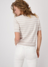 MONARI Beige Striped Jumper | 409277
