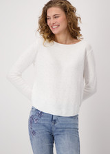 MONARI White Sequin Jumper | 409454 MONARI White Sequin Jumper | 409454