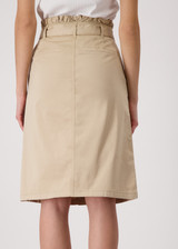 MONARI Brown Skirt With Frills | 409622 MONARI Brown Skirt With Frills | 409622