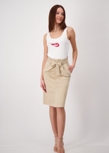 MONARI Brown Skirt With Frills | 409622 MONARI Brown Skirt With Frills | 409622