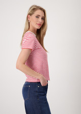 MONARI Red T-Shirt With Texture | 409745 MONARI Red T-Shirt With Texture | 409745