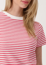 MONARI Red T-Shirt With Texture | 409745 MONARI Red T-Shirt With Texture | 409745