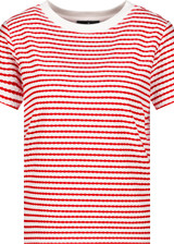 MONARI Red T-Shirt With Texture | 409745 MONARI Red T-Shirt With Texture | 409745