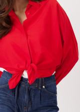 MONARI Red Blouse With Knot | 409892 MONARI Red Blouse With Knot | 409892