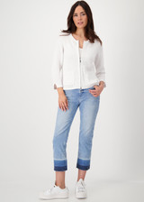 MONARI White Cardigan With Pockets | 409970 MONARI White Cardigan With Pockets | 409970