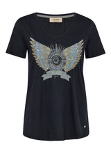 MOS MOSH Salute Navy Mmgethi Deco Tee | 170520 MOS MOSH Salute Navy Mmgethi Deco Tee | 170520