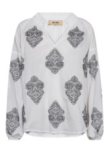 MOS MOSH White Mmashi Voila Blouse | 171810 MOS MOSH White Mmashi Voila Blouse | 171810