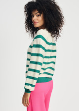 POM Pullover - Striped Fresh Green | SP9055