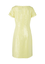 MARC CAIN GLAM Bright Vanilla Plain Mini Dress With Wide Neckline | YG 21.22 W85 MARC CAIN GLAM Bright Vanilla Plain Mini Dress With Wide Neckline | YG 21.22 W85