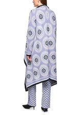 MARC CAIN COLLECTIONS Bluish Violet Knitted In Germany Coat | ZC 11.07 M09