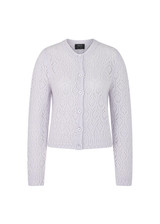 MARC CAIN COLLECTIONS Soft Lavender Knitted In Germany Fine Cardigan | ZC 39.05 M14