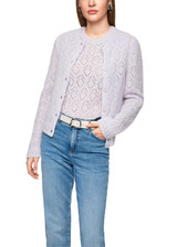 MARC CAIN COLLECTIONS Soft Lavender Knitted In Germany Fine Cardigan | ZC 39.05 M14