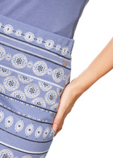 MARC CAIN COLLECTIONS Bluish Violet Knitted In Germany Tube Skirt | ZC 71.08 M18