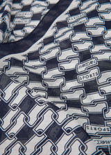MARC CAIN SPORTS Navy Scarf With Silk | ZS B4.07 Z17