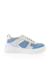 MARC CAIN SPORTS Vintage Blue Mixed-Material Sneakers | ZS SH.03 L05